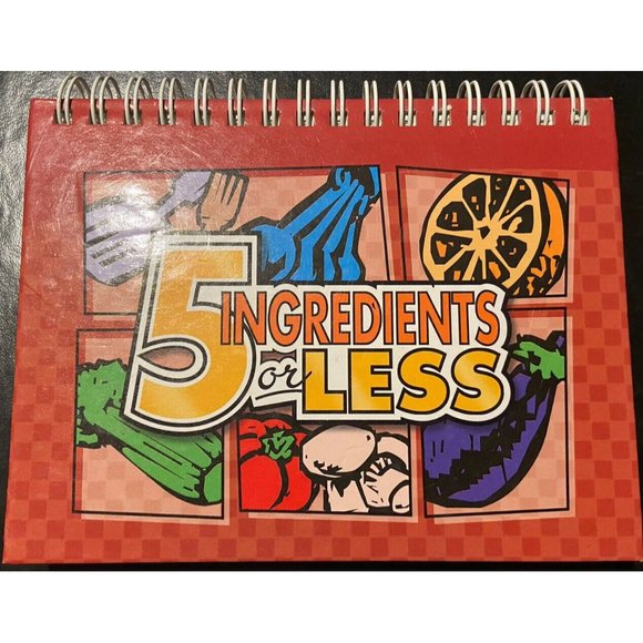 2  Small Recipe Card Books Casual Entertaining Family 5 Ingredients Or Less - Picture 8 of 15